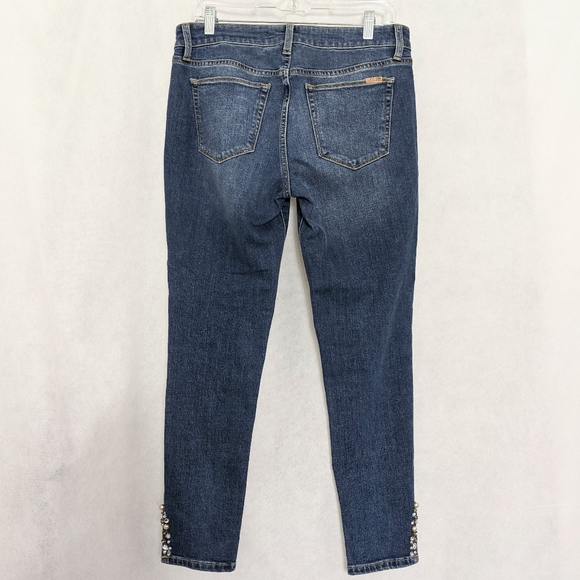 Icon Embellished Slit Ankle Cleo Skinny Jeans - Picture 5 of 7